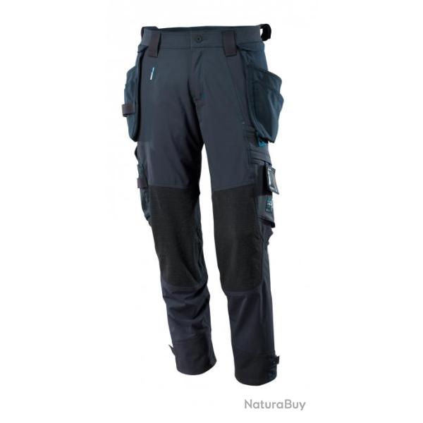 Pantalon de travail l�ger 100% STRETCH MASCOT ADVANCED 17031-311 82 cm (Standard) Bleu marine fonc� 