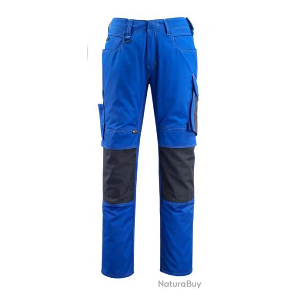Pantalon l�ger avec poches genouill�res MASCOT MANNHEIM 12679-442 Bleu roi/Marin� fonc� 82 cm (Stand
