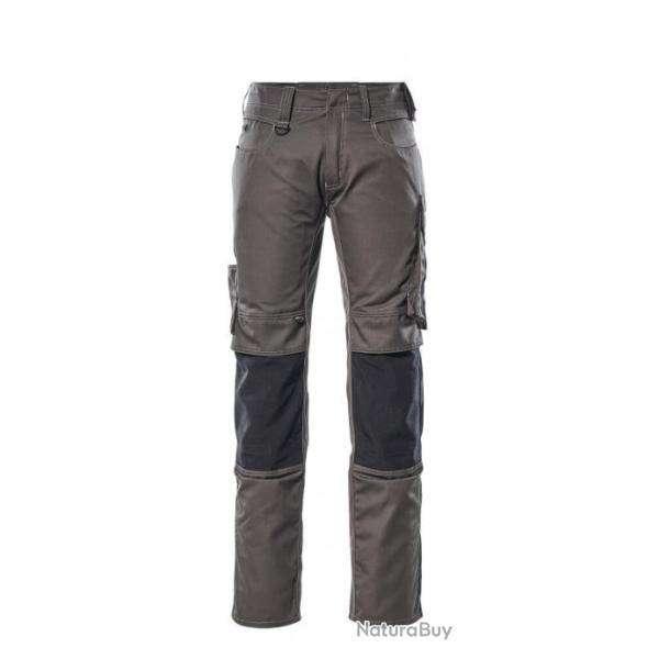 Pantalon l�ger avec poches genouill�res MASCOT MANNHEIM 12679-442 Anthracite fonc�/Noir 82 cm (Stand