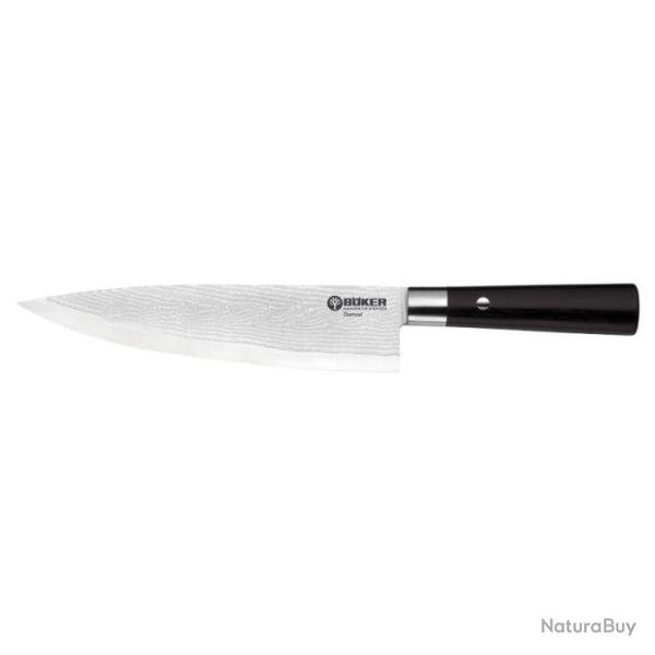 Couteau Boker Cuisine Damas Gyuto - Lame 212mm Plywood Noir - Plywood Noir