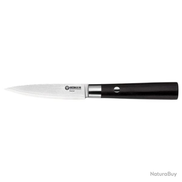 Couteau Boker Cuisine Damas Petty - Lame 100mm Plywood Noir - Plywood Noir