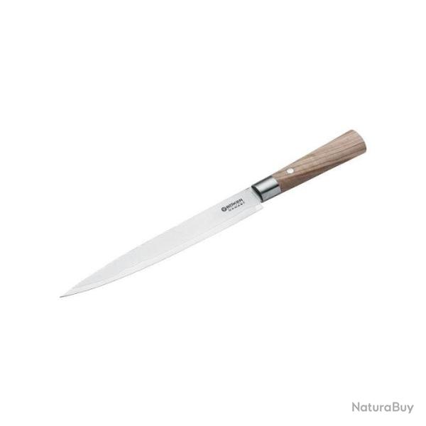 Couteau Boker Cuisine Damas Sujihiki - Lame 229mm Bois d'Olivier - Bois d'Olivier