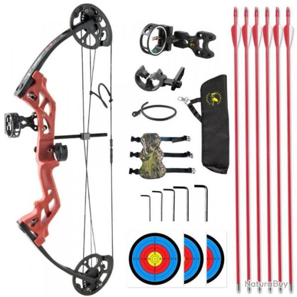 KIT DEBUTANT ARC COMPOUND TOPOINT M3 - ROUGE
