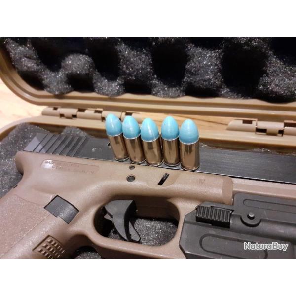 Lot de 5 cartouches de manipulation pour 9x19 - 9mm - Luger