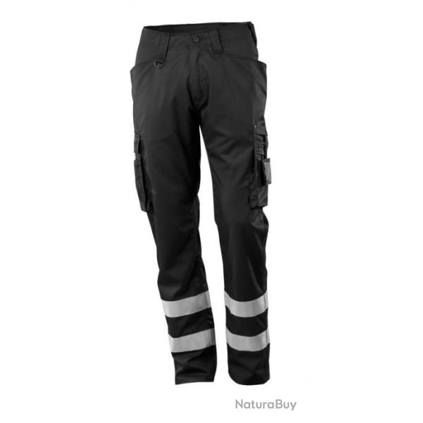 Pantalon avec bandes r�fl�chissantes MASCOT MARSEILLE 17879-230 Noir 76 cm (Raccourci) 43 (C49)