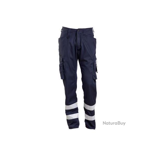 Pantalon avec bandes r�fl�chissantes MASCOT MARSEILLE 17879-230 82 cm (Standard) Bleu marine fonc� 6