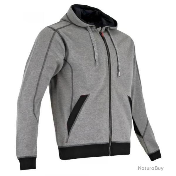 Sweat � capuche zipp� LMA MADRIER Gris 6 / 2XL