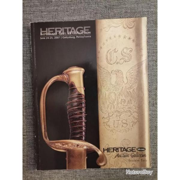 Heritage Auction Galleries Guerre civile am�ricaine