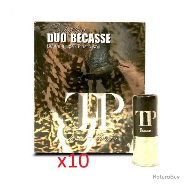 Munition Tunet TP duo bcasse 36g BJ plomb n 8+10 - Cal. 12 x10 boites