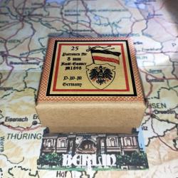 8 mm Rast Gasser 98 (Deutsche Waffen Munitions): Reproduction boite cartouches (vide) DWM97 8704636