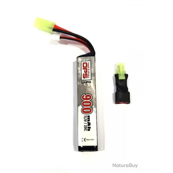 BATTERIE LI-PO 11.1V 900mAh3*551890P stick TACTICAL OPS