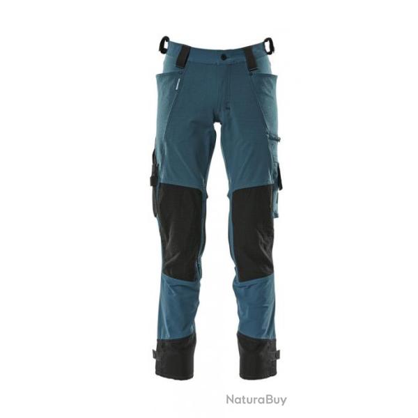 Pantalon de travail avec poches genouill�res MASCOT� ADVANCED 17079-311 82 cm (Standard) 38 (C44) Bl