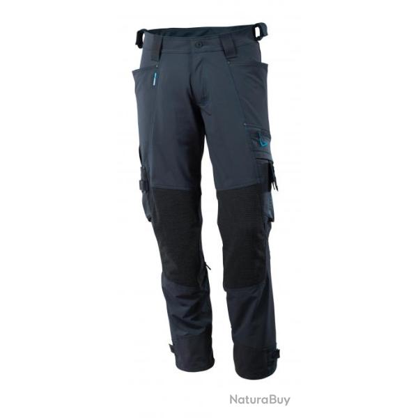 Pantalon de travail avec poches genouill�res MASCOT� ADVANCED 17079-311 82 cm (Standard) Bleu marine