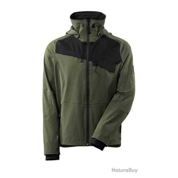 Veste stretch imperm�able poids plume MASCOT ADVANCED 17001-411 L Vert fonc� / Noir