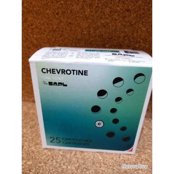 25 cartouches chevrotines en caoutchouc cal. 12/67, Neuve. Gomm Cogne