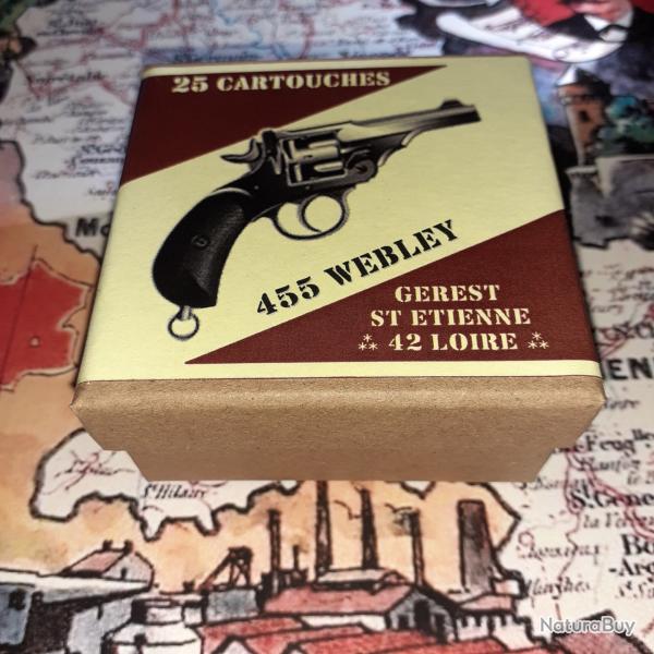 455 Webley (G�rest Saint Etienne): Reproduction boite munitions (vide) GU 8709644