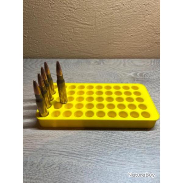 Plateau de rechargement jaune optimis pour les cartouches de 308 winchester ( 7,62x51 )