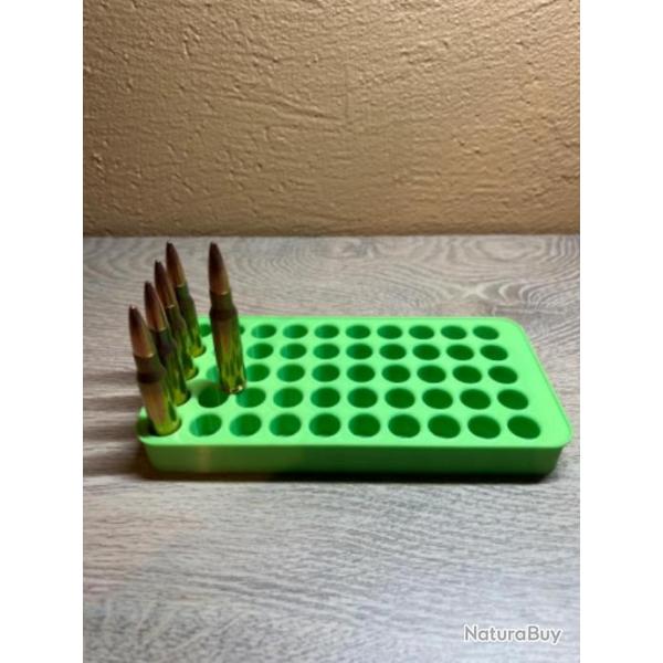 Plateau de rechargement vert clair optimis pour les cartouches de 308 winchester ( 7,62x51 )