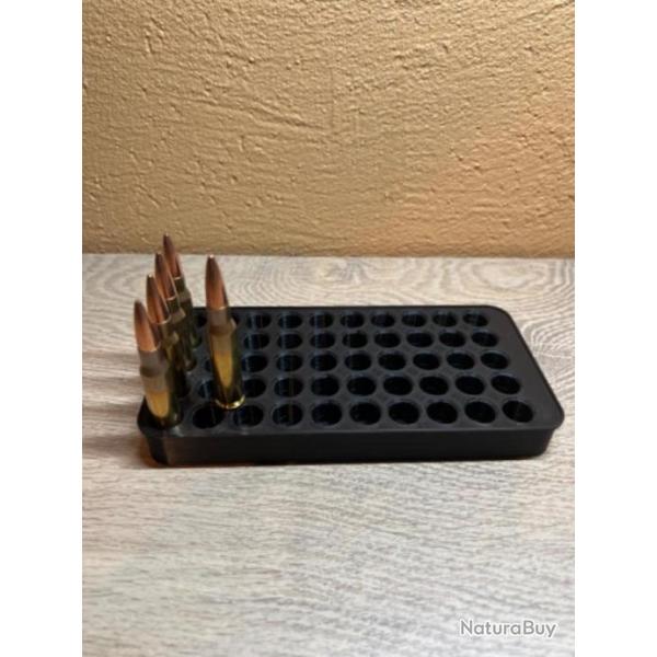 Plateau de rechargement noir optimis pour les cartouches de 243 winchester