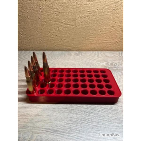 Plateau de rechargement rouge optimis� pour les cartouches de 243 winchester