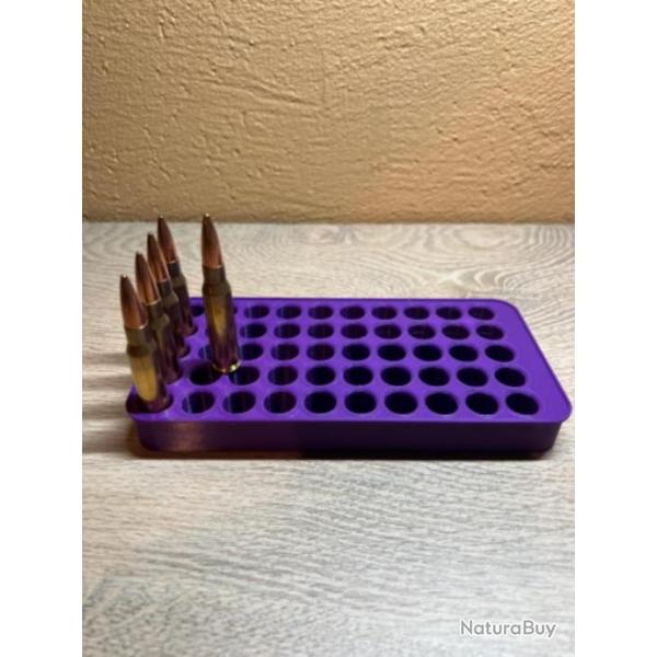 Plateau de rechargement violet optimis� pour les cartouches de 7.08 remington