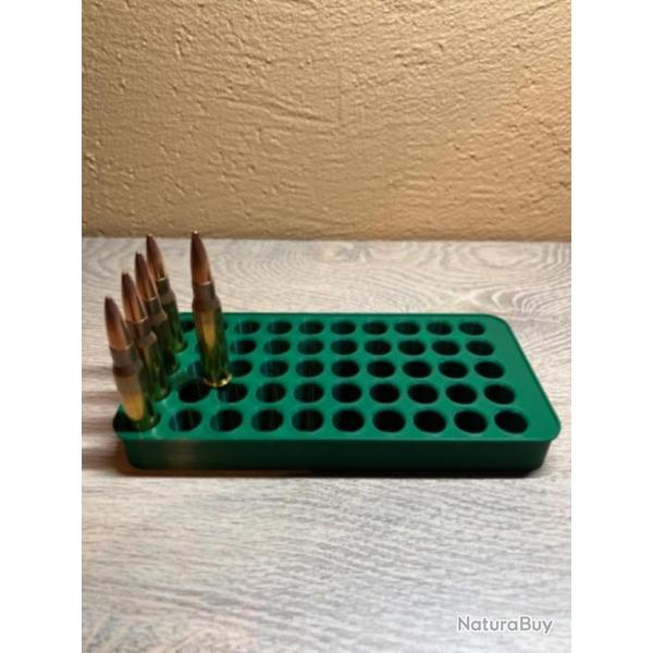 Plateau de rechargement vert fonc� optimis� pour les cartouches de 7.08 remington