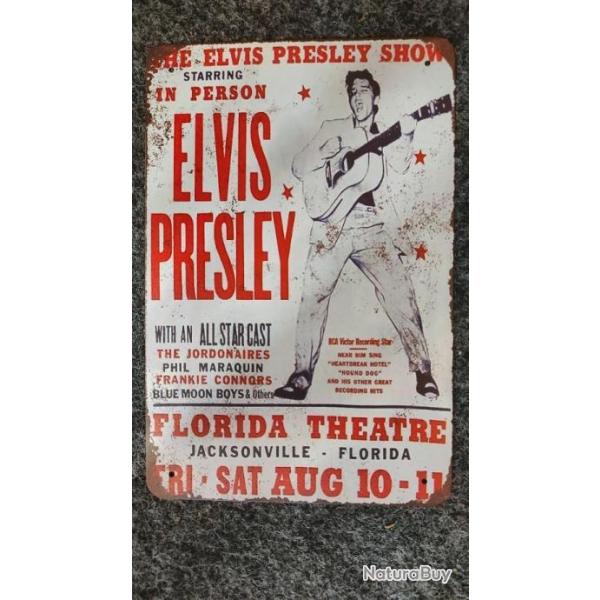 PLAQUE VINTAGE ELVIS PRESLEY/JACKSONVILLE