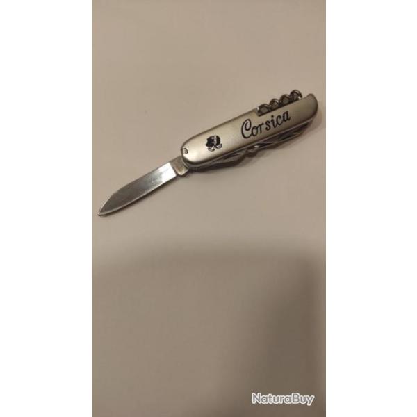 Couteau CORSE multifonction 13 outils argent�