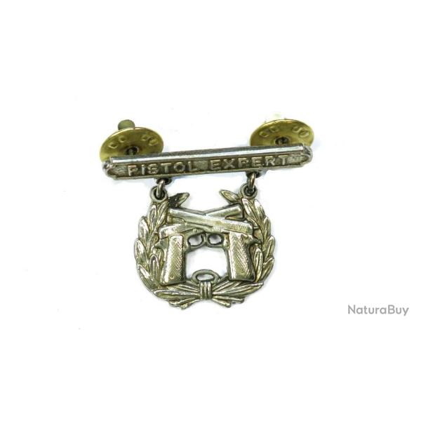 Badge qualification tireur Colt 45 US Army 39/45