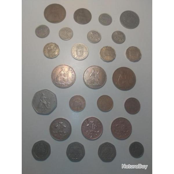 Lot 26 pi�ces Royaume Uni / United kingdom : de 1916 � 1993.