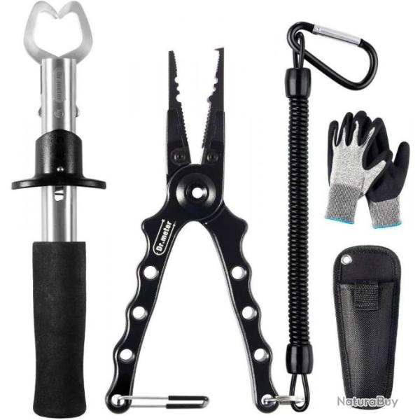 Pince pour la P�che en Acier Inoxydable Outils de p�che 3PCS Gants de p�che Pince � Poisson-Pince