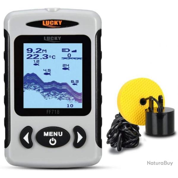 Sondeur de P�che D�tecteur de Poisson Filaire Sonar de P�che Avec Ecran LCD Chercheur de Poisson