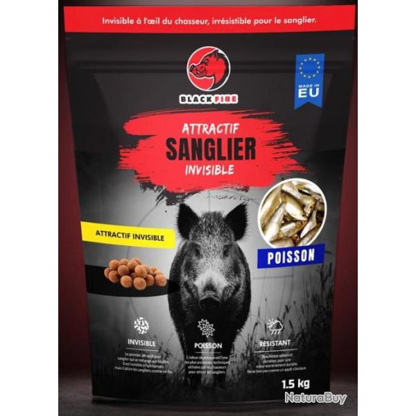 Attractif BLACK FIRE Invisible pour sanglier - POISSON