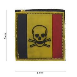 Patch 3D PVC Belgique Skull (101 Inc)