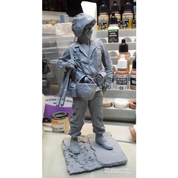soldat us marine 1945 maquette resine 1/10 175mm
