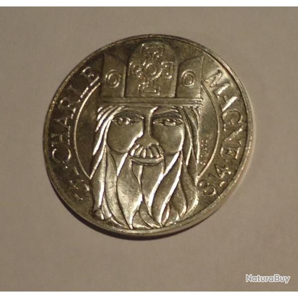Pi�ce de 100 francs Charlemagne Argent