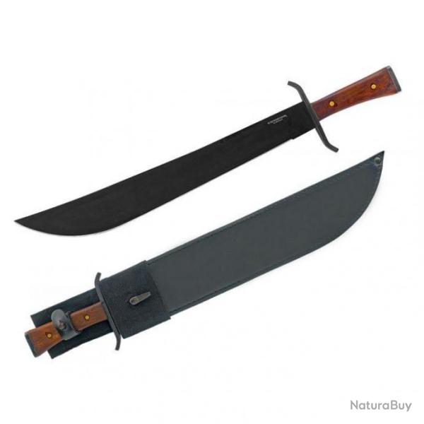 Couteau Condor German Aviator Machete Lame Acier Carbone 1075 Manche Noyer Etui Salvador CTK182216HC