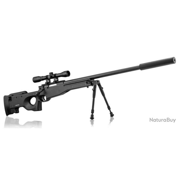 Pack sniper type AW308 + lunette 4 x 32 + bipied + silencieux