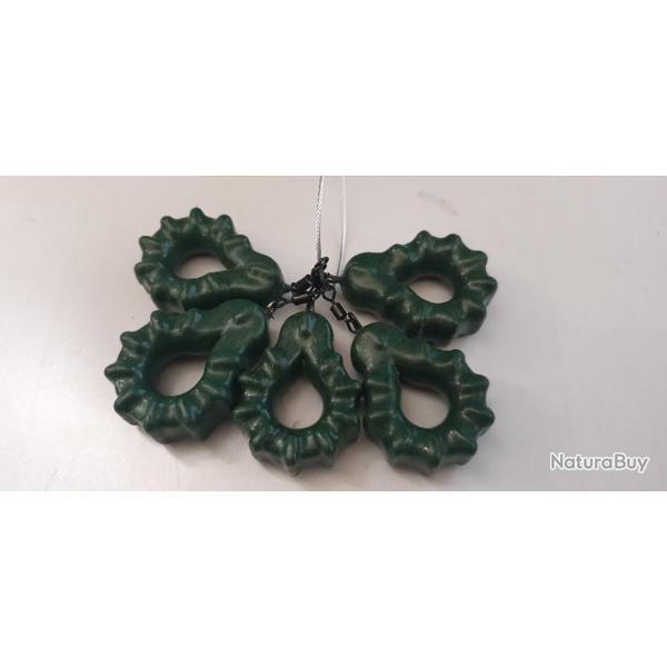 Lot de 5 plomb carpe rivi�re
