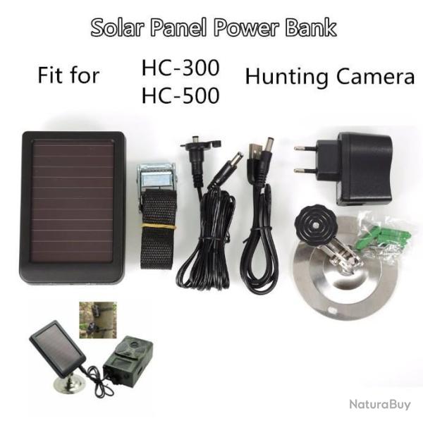 Suntek  chargeur d'alimentation solaire externe HC300M HC350M HC550M HC550G,