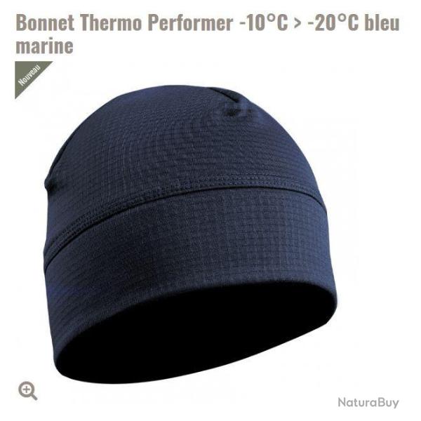 Bonnet thermo performer A10 equipement Bleu marine