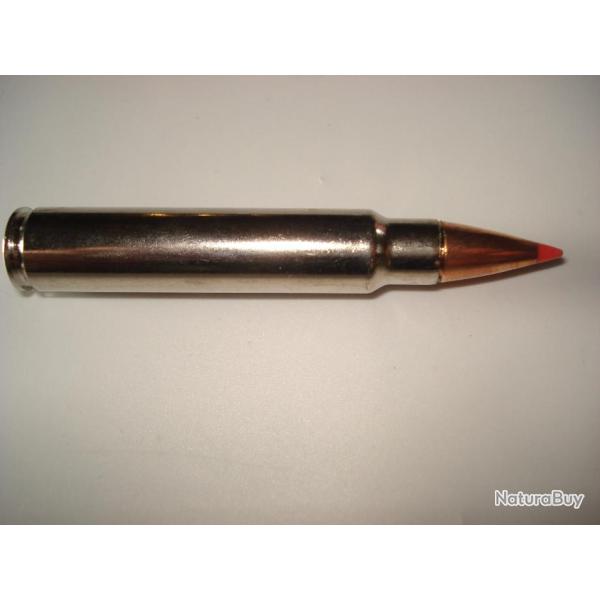 une cartouche de 375 ruger pour collection de marque hornady ogive GMX �tui nickel�