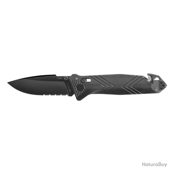 Couteau de poche Cac� serration PA6 noir