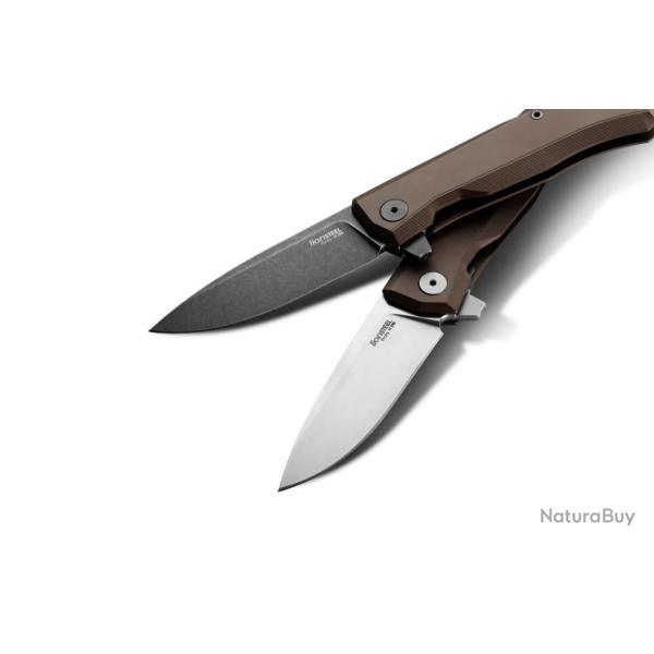 Couteau LionSTEEL Myto Brown Manche Aluminium Lame Acier M390 IKBS Framelock Clip Italy LSTMT01AES
