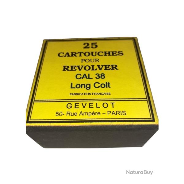 38 LC (Long Colt): Reproduction boite cartouches (vide) GEVELOT 8727552