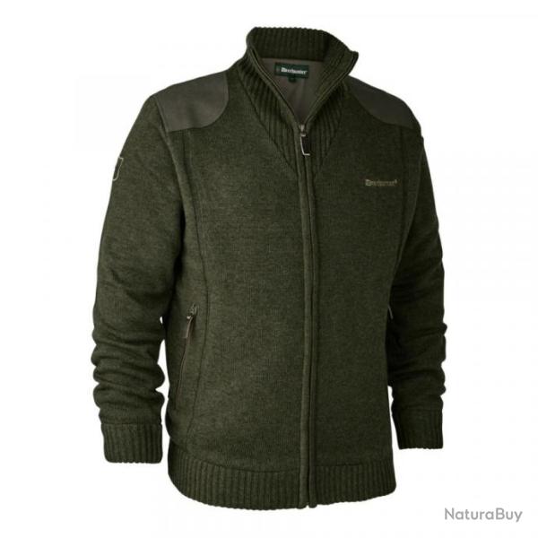 Gilet en tricot Carlisle vert avec Stormliner Deerhunter