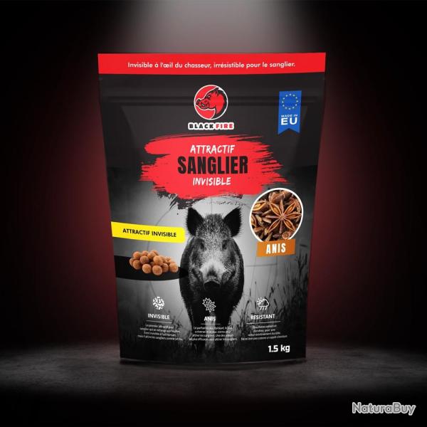 Attractif BLACK FIRE Invisible pour sanglier