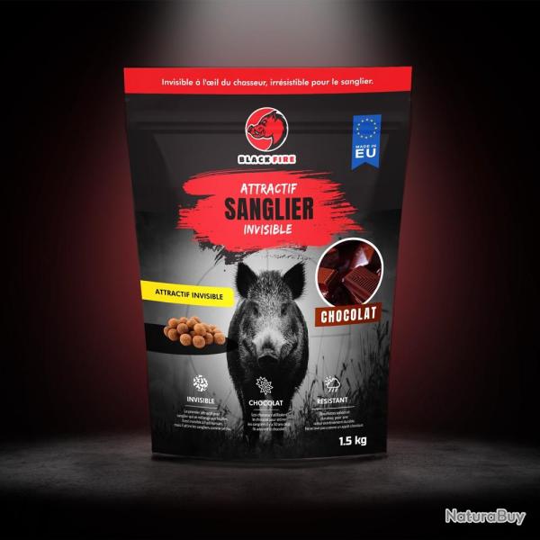 Attractif BLACK FIRE Invisible Chocolat pour sanglier