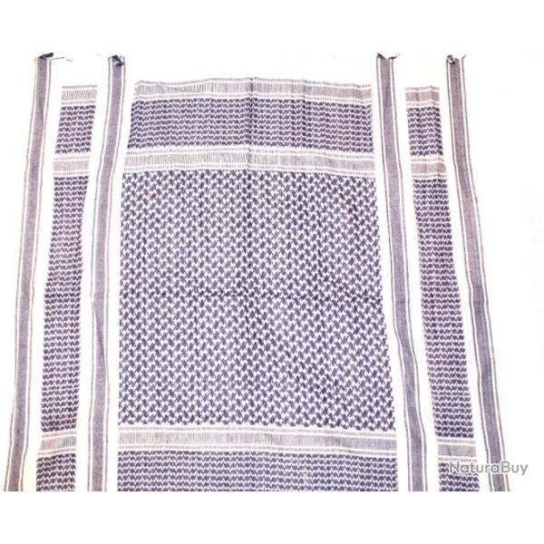 Foulard / Ch�che coton Mil-Tec Bleu et Blanc
