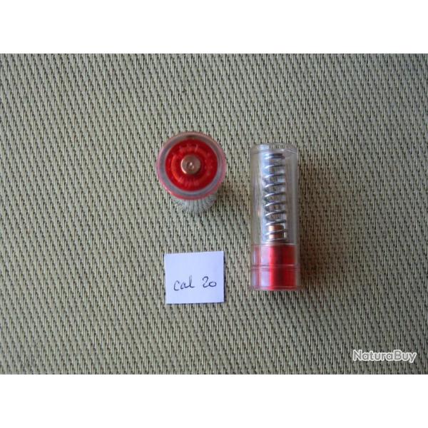 Lot  de  2  douilles  amortisseur  calibre  20